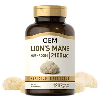 Orgaanilised Lions Mane ekstrakti kapslid
